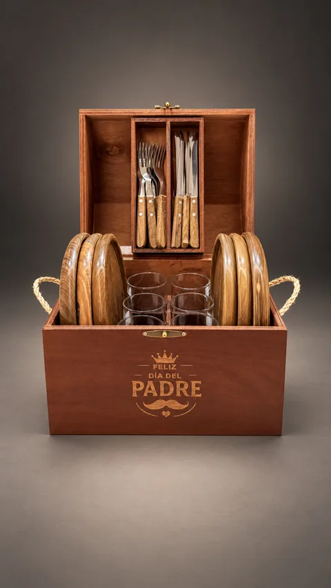 Cofre Legado Parrillero de madera, hecho por DPINOS en Caaguazú
