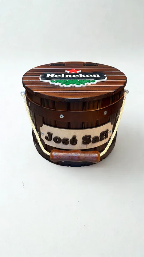 Champañera Rústica con Tapa de madera, hecho por DPINOS en Caaguazú