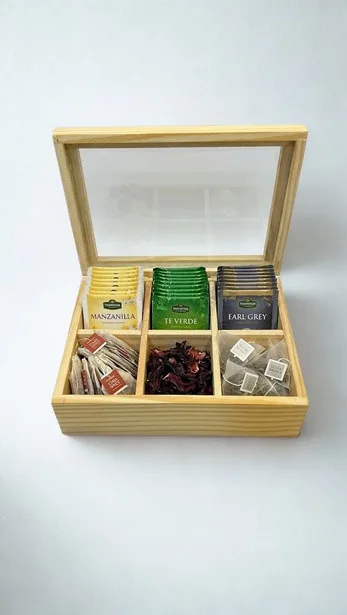 Caja Porta Té de madera, hecho por DPINOS en Caaguazú